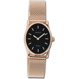 Oozoo Damen Armbanduhr Vintage Series Analog Metall Mesh rosegold UOC20260
