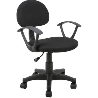 La Silla Española Elche Bürostuhl, Stoff, schwarz, 55 x 56 x 80,5-90,5 cm