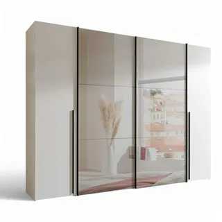 Stella Trading Schwebetürenschrank MATURS 267 x 205 x 57 cm Weiß
