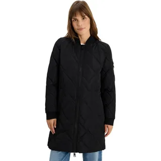 CECIL Damen 1005376 Langer Stepp-Blouson, Black, M