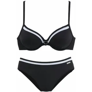 LASCANA Bügel-Bikini Damen schwarz Gr.38 Cup D