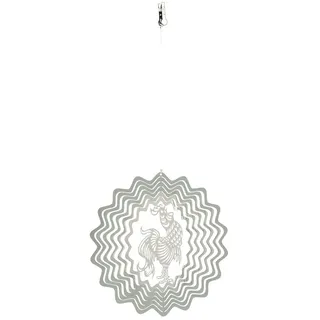 NATURE'S MELODY - Cosmo Windspiel HAHN, ca. 5 Zoll / ca. 12 cm, silberfarben