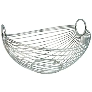 Zeller Present Obstschale 1 Stk. aus Metall perfekte Belüftung, silberfarben