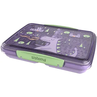 Sistema 820 ml Multi Split Lunchbox Kids - Purple