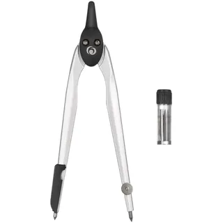 Herlitz Zirkel 223mm Metall 1 Gelenk Schwarz
