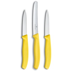 Victorinox 3-tlg Gemüsemesser-Set Swiss Classic - Küchenmesser, Obstmesser - Swiss Made - Gelb