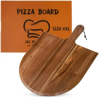 Pizzaschieber Holz 40,5 × 54,6 cm – Akazienholz Pizzabrett & Pizzaschaufel