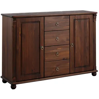 OTTO home Kombikommode 128 x 88 x 38 cm Dunkelbraun