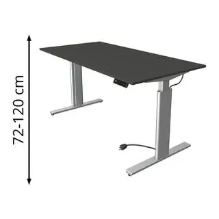 Kerkmann Schreibtisch Move 3 Tube Anthrazit