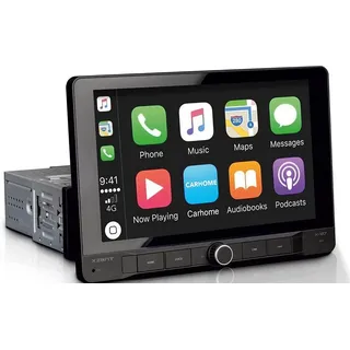 Xzent X-127 1-DIN 9" Infotainer mit Touchscreen, DAB+, Bluetooth, Apple Carplay, Android Auto
