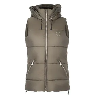 PFIFF Damen Steppweste-Terna-Reitweste Weste, Grün, XS