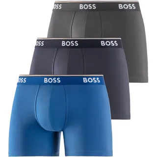 Boss Power Boxershorts 3 Einheiten Open Blue XL