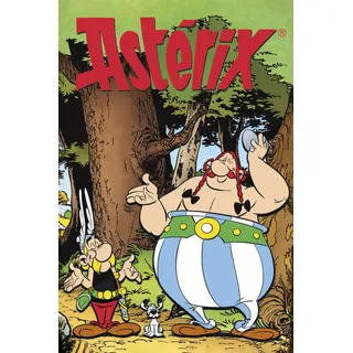 Leinwandbild LUCKYLINDE "Asterix, Obelix und Idefix III", bunt (farbe bild(er): bunt), B:40cm H:60cm T:3cm, Holz, Leinwand, Bilder, Leinwandbild, Canvasbild Wanddeko Bild zum Film "Kampf der Häuptlinge"