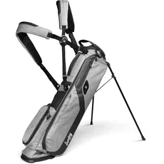 Sunday Golf EL Camino Golftasche von - Leichte Standtasche mit doppeltem Gurt - Einfach zu tragen - Passend für einen kompletten Schlägersatz. Perfekt für Wanderer, Golfwagen (Grau meliert)