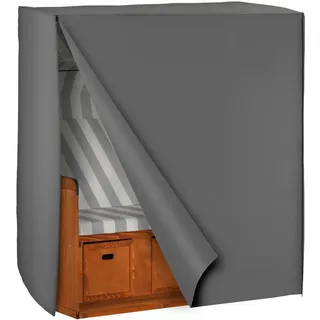 Tectake Schutzhülle für Strandkorb 120 x 80 x 145 cm Grau
