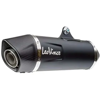 Leovince Nero Honda Forza 350 21-22 Ref:14083 Stainless Steel&carbon Homologierter Schalldämpfer - Black / Silver - Homologated