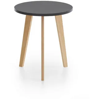 MID.YOU Couchtisch Schwarz Pinie 50 x 45,8 cm