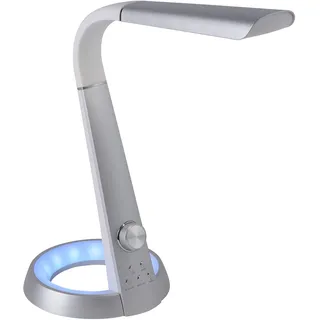 PAUL NEUHAUS Tischleuchte "BILL", grau (aluminiumfarben), 2, H: 65cm, 1 Stk., Leuchten, CCT - tunable white, dimmbar über Drehdimmer, RGB, getrennt schaltbar, Tischleuchte