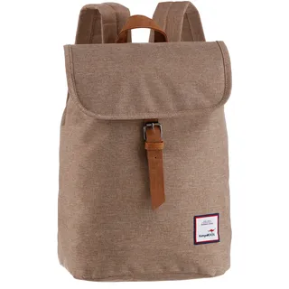 Cityrucksack KANGAROOS, Damen, Gr. B/H/T: 25cm x 40cm x 13cm, beige (sand), Nylon, Rucksäcke Cityrucksack, in schlichter Optik