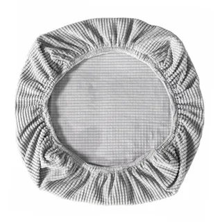 MagiDeal Universal Stretch Stuhlhussen Moderne, Sitzbezüge Sitzkissen Hussen Rutschfester, Abnehmbarer Waschbarer Stühle Schutz, Anti-Staub Stuhl Slip Cover für Büro Restaurant Hochzeit - Silber-Grau