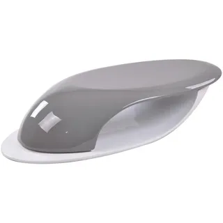 SalesFever Lignano Coffeetable Grau/Weiß Kunststoff 130 x 30 cm