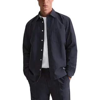 Marc O'Polo Denim Herren Hemd mit Brusttasche Regular Fit, Blau (Blue Depths), S