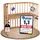 Maxi extra großes Beistellbett aus massivem Buchenholz / Kinderbett Höhe stufenlos verstellbar & umweltfreundlich / mitwachsendes Babybett (kernbuche geölt)