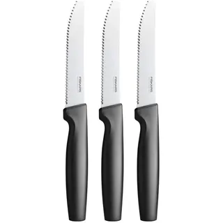 Fiskars Functional Form Frühstücksmesserset 12 cm 3-tlg. Schwarz/Weiß