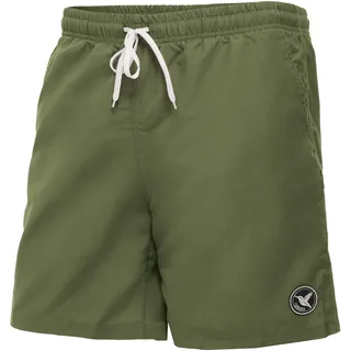 Ladeheid Badehose Herren, Bequeme Lange Badeshorts mit Breitem Gummibund, Kordelzug und Taschen, Schwimmhose Boardshorts – LA40-129 (Dunkelgrün, 5XL)