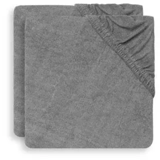 Jollein 2550-503-00094 Wickelunterlage aus Frottee 50x70cm Sturmgrau (2er Pack), grau, 318 g