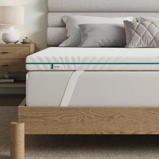 Novilla 7,5cm Matratzentopper 100x200cm Memory Foam – Kaltschaum Topper für Sofa, Bett, Boden, Gästebett, Wohnwagen – Schlafauflage weich & stützend – Waschbar mit Gummiband – Gel Topper