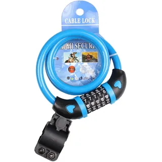 Multipack mit 2 Stück Fahrradschlösser, Modell 1.0, blau - Blau
