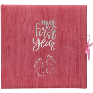 Baby's My First Year Record Logbuch zum Gedenken an die Geburt durch ihr erstes Jahr auf der Erde, Rosa
