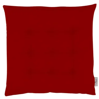 Tom Tailor Sitzkissen MIT 9 Punkt-Steppung Dove , Rot , Textil , 40x5x40 cm , Oeko-Tex® Standard 100 , Heimtextilien, Wohntextilien, Sitzkissen