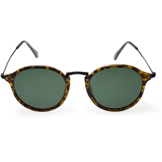 Contacta, Dakar Sole Polarisierte Sonnenbrille für Damen und Herren, runder Rahmen, klare Sicht, Demi-Farbe, grüne Linse, Packung mit Brillenetui, 20 g