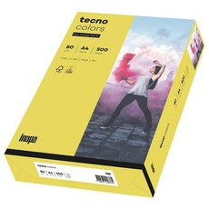 Bild von tecno colors A4 80 g/m2 500 Blatt gelb