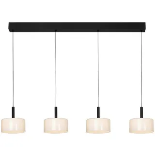 Dieter Knoll Led-Hängeleuchte , Weiß , Metall, Glas , Uni , länglich , 20x160x134 cm , RoHS, Ce , höhenverstellbar, 3 Helligkeitsstufen , Nur In Filialen Erhältlich