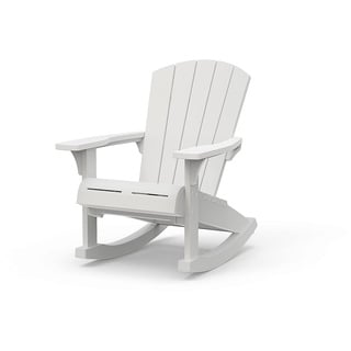 Keter - Gartenstuhl Adirondack mit Schaukel Farbe Weiß 80,5 x 92 x 100,5 cm