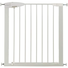 Munchkin Türgitter für Babys, ausziehbares Türschutzgitter & Treppenschutz zum Klemmen, ideal für Kinder und Haustiere, ohne Bohren, 73-79 cm, Weiß