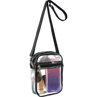 Larcenciel Transparente Umhängetasche, Schultertasche mit Verstellbarem Schulterriemen, Wasserdichte Crossbody Tasche, Transparente Tasche für Konzerte, Sportveranstaltungen, Shopping, Festivals