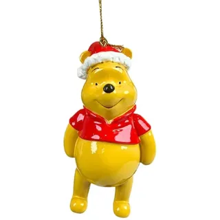 Christmas Inspirations Baumschmuck Winnie the Pooh mit Weihnachtsmütze - Weihnachtsanhänger Winnie Puuh für Disney Fans, Baumkugel, Weihnachtsdeko