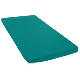 OTTO home Spannbettlaken Microfaser-Jersey 90 x 200 - 140 x 200 - 180 x 200 cm petrol