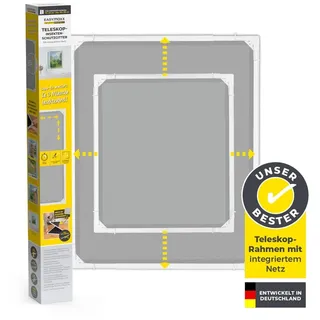 EasyMaxx Teleskop Insektenschutzgitter 140 x 100 cm Weiß