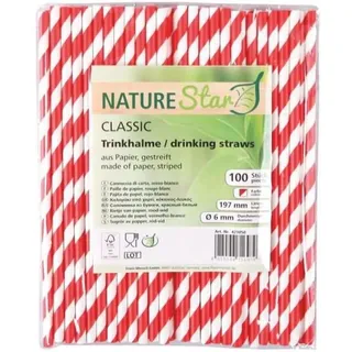 Franz Mensch 421050 Naturestar Papier rot/weiß 100 Stück