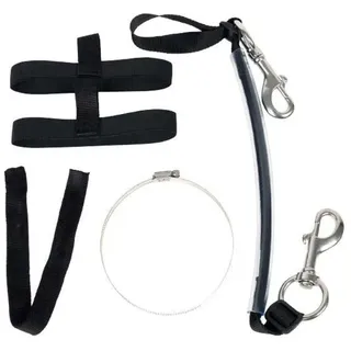 Best Divers Stage Tank Strap 140/160 Mm Tauchflaschen-gurtband-set - Silver - One Size
