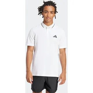 adidas Essentials Small Logo Pique Polo Shirt schwarz/weiß M