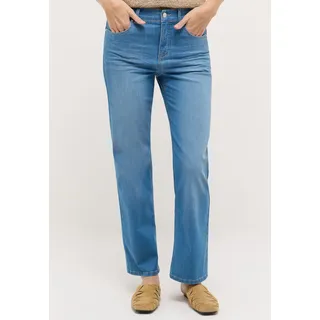 Straight-Jeans ANGELS "Lara", Damen, Gr. 36, Länge 32, light blau used, Denim/Jeans, Obermaterial: 89% Baumwolle, 8% Polyester, 3% Elasthan, Jeans Straight-Jeans, Wide Leg