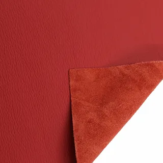 JPstraps - 100% Echtes Naturleder Regelmäßige Produktion für Lederarbeiten und Schneiderei Ideal für Handwerker, Designer, Handarbeiten, DIY oder Projekte aus Leder (Rot, 60 cm x 50 cm)