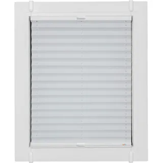 sunlines Plissee »One Size Style Crush« blickdicht ohne Bohren verspannt Zubehörfarbe weiß, zum Klemmen, weiß