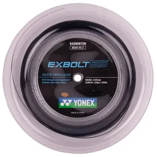Yonex Badmintonsaite Exbolt 65 (Kontrolle) schwarz 200m Rolle